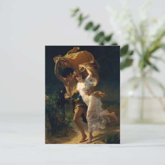 Storm van Pierre Auguste Cot (1880) Briefkaart (Staand voorkant)