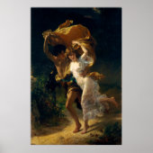 Storm van Pierre Auguste Cot (1880) Poster (Voorkant)