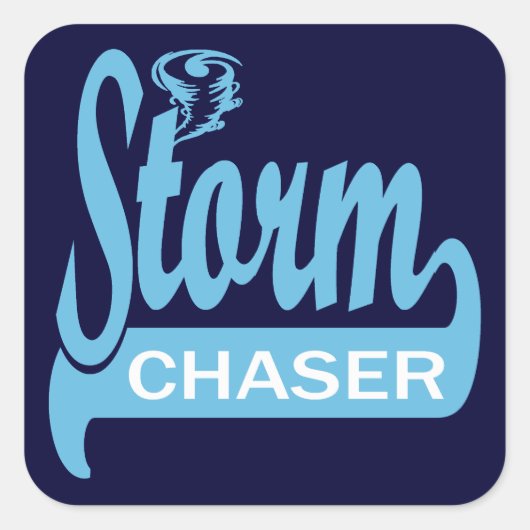 Storm Vierkante Sticker (Voorkant)