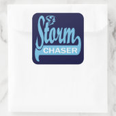 Storm Vierkante Sticker (Tas)