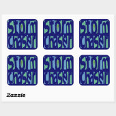Storm Vierkante Sticker (Vel)