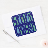 Storm Vierkante Sticker (Envelop)