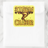 Storm Vierkante Sticker (Tas)