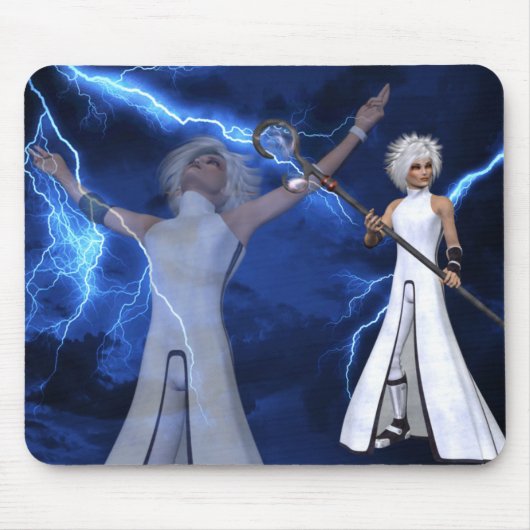 Storm voor bliksem - Fantasy/Anime Mousepad Muismat (Voorkant)