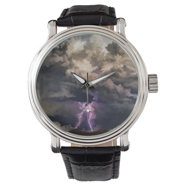 Storm voor het verlichten van wolken horloge (Voorkant)