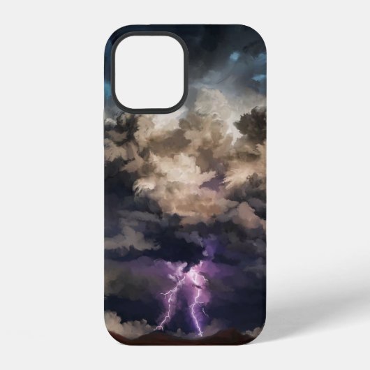 Storm voor het verlichten van wolken iPhone hoesje (Achterkant)