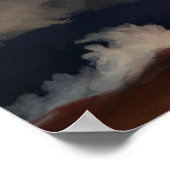 Storm voor het verlichten van wolken poster (Hoek)