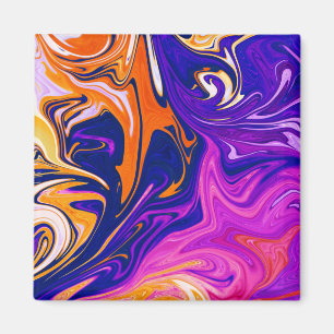 Storm voor kleuren Beste abstracte schilderij Magneet