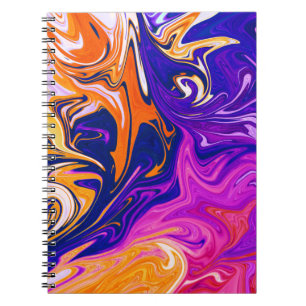 Storm voor kleuren Beste abstracte schilderij Notitieboek