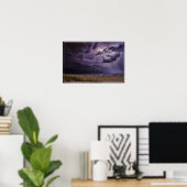Storm voor poster-verlichting poster (Thuiskantoor)
