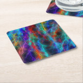 Storm voor regenboogverlichting kartonnen onderzetters (Schuin)