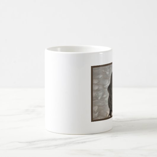 storm voor zwarte labsneeuw koffiemok (Center)