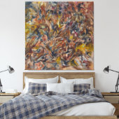 storm, vroegtijdig abstract werk canvas afdruk (Insitu (Slaapkamer))