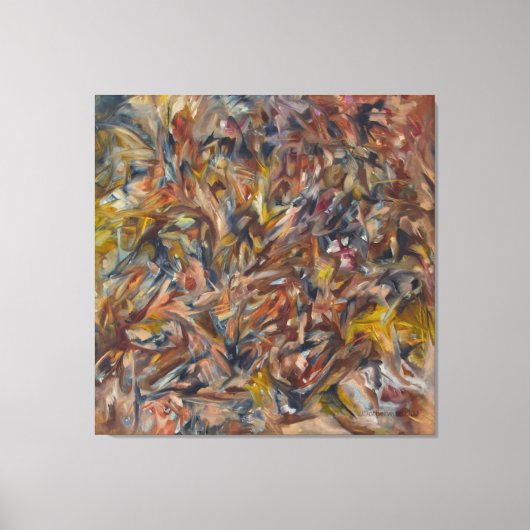 storm, vroegtijdig abstract werk canvas afdruk (Voorkant)