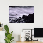 Storm vuurtoren poster (Thuiskantoor)
