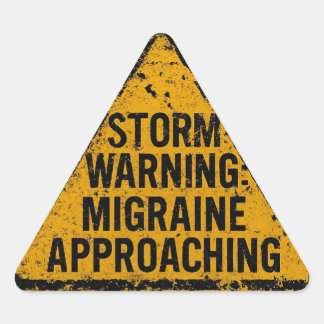 STORM WAARSCHUWING: Migraine nadert Sticker