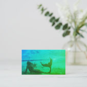 "Storm Watch" Zeemeermin Visitekaartje (Neon) (Staand voorkant)