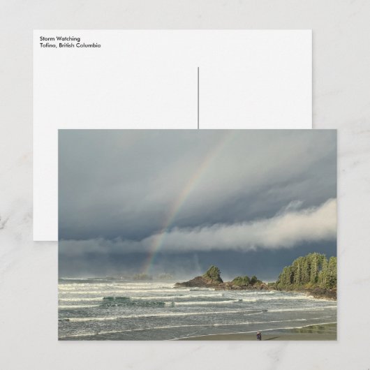 Storm Watching in Tofino British Columbia Briefkaart (Voorkant / Achterkant)