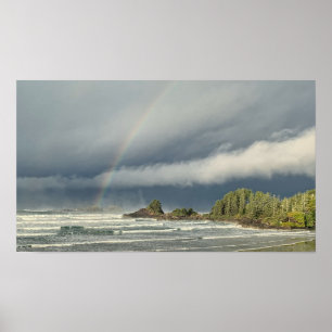 Storm Watching in Tofino British Columbia Poster
