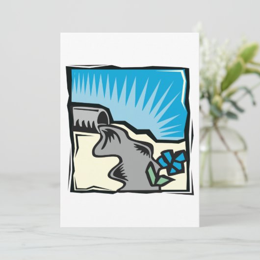 Storm waterleiding kaart (Staand voorkant)