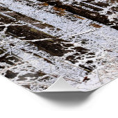 Storm Winter Ice in het bos Perfect Poster (Hoek)