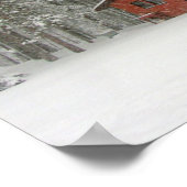 Storm wintersneeuw - Gepersonaliseerd Poster (Hoek)