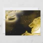 Storm Wolf Astral Glow Uitnodigingen (Achterkant)