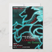 Storm Wolf Blackout Party-uitnodigingen Kaart (Voorkant)