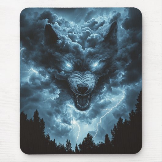 Storm Wolf Geest Muismat (Voorkant)