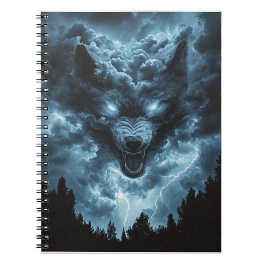 Storm Wolf Geest Notitieboek (Voorkant)