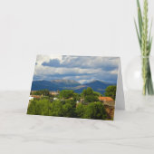 Storm wolken boven het Spaanse gebergte Kaart (Voorkant)