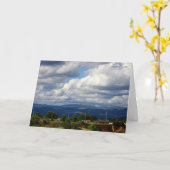 Storm wolken boven het Spaanse gebergte Kaart (Gele Bloem)