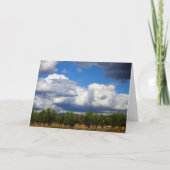 Storm wolken boven Spaanse olijfgaard Kaart (Voorkant)