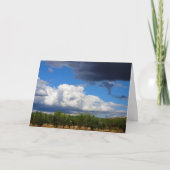 Storm wolken boven Spaanse olijfgaard Kaart (Voorkant)