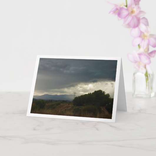 Storm wolken boven Valencia Kaart (Orchidee)