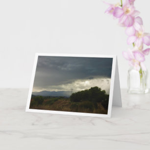 Storm wolken boven Valencia Kaart