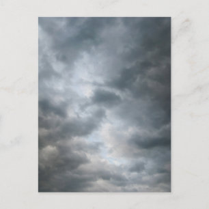 Storm wolken breken briefkaart