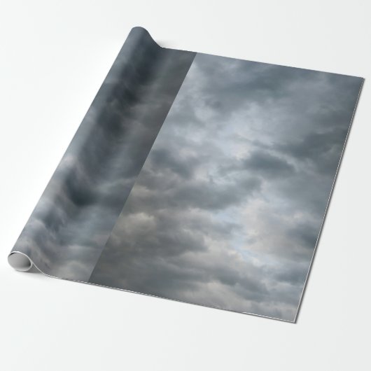 Storm wolken breken cadeaupapier (Uitgerold)