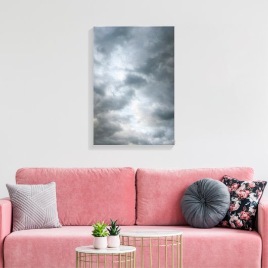 Storm wolken breken canvas afdruk (Insitu (Woonkamer))