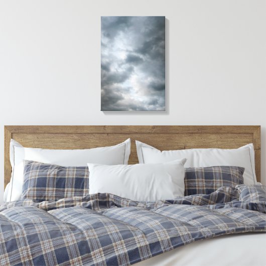 Storm wolken breken canvas afdruk (Insitu (Slaapkamer))