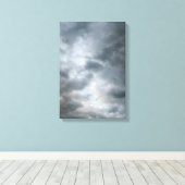 Storm wolken breken canvas afdruk (Insitu (Houten vloer))
