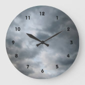 Storm wolken breken grote klok (Voorkant)