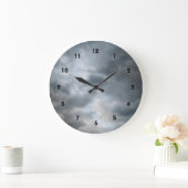 Storm wolken breken grote klok (Huis)