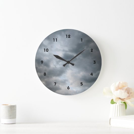 Storm wolken breken grote klok (Huis)