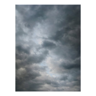 Storm wolken breken perfect poster