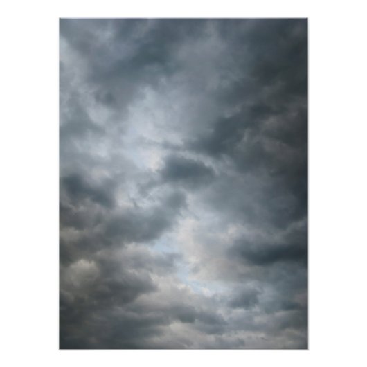 Storm wolken breken perfect poster (Voorkant)