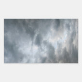 Storm wolken breken rechthoekige sticker (Voorkant)