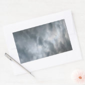 Storm wolken breken rechthoekige sticker (Envelop)