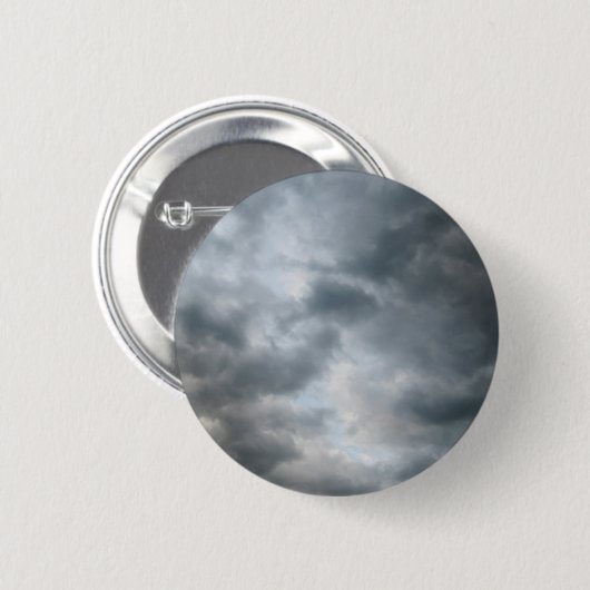 Storm wolken breken ronde button 5,7 cm (Voorkant /achterkant)