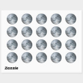 Storm wolken breken ronde sticker (Vel)